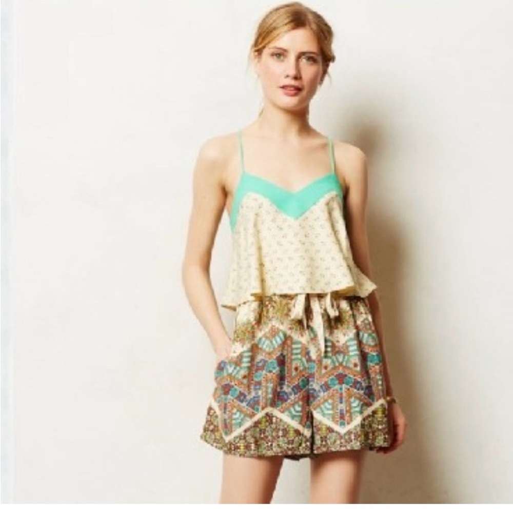 Elevenses  Anthropologie Mintaka Geometric Print